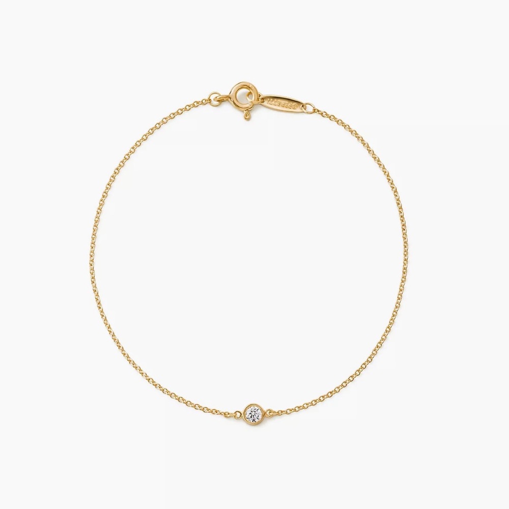 Tiffany & Co Elsa Peretti Diamonds by the Yard Single Diamond Bracelet